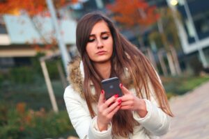 woman smartphone