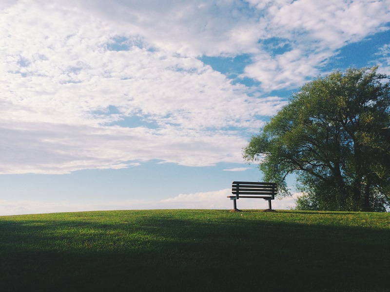 empty park bench Photo by Noah Silliman on Unsplash